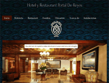 Tablet Screenshot of hotelportaldereyes.com